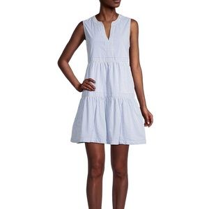 NWOT Vineyard Vines Harbor Striped Blue White Dress